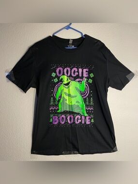 Disney The Nightmare Before Christmas Oogie Boogie Christmas T-Shirt Black Large